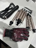 5 In 1 Professional Interchangeable Hair Curler Set With 3 Barrel Hair Crimper