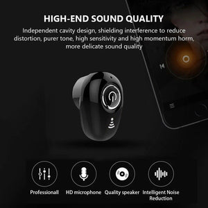 Wireless HiFi invisible Bluetooth Single Headphones Mini In-Ear Earbuds Earphone